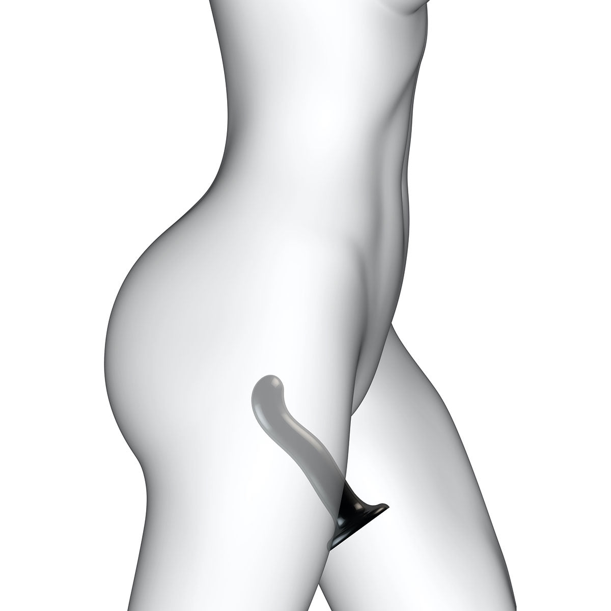 Strap-On-Me P&G-Spot Dildo Large - Black