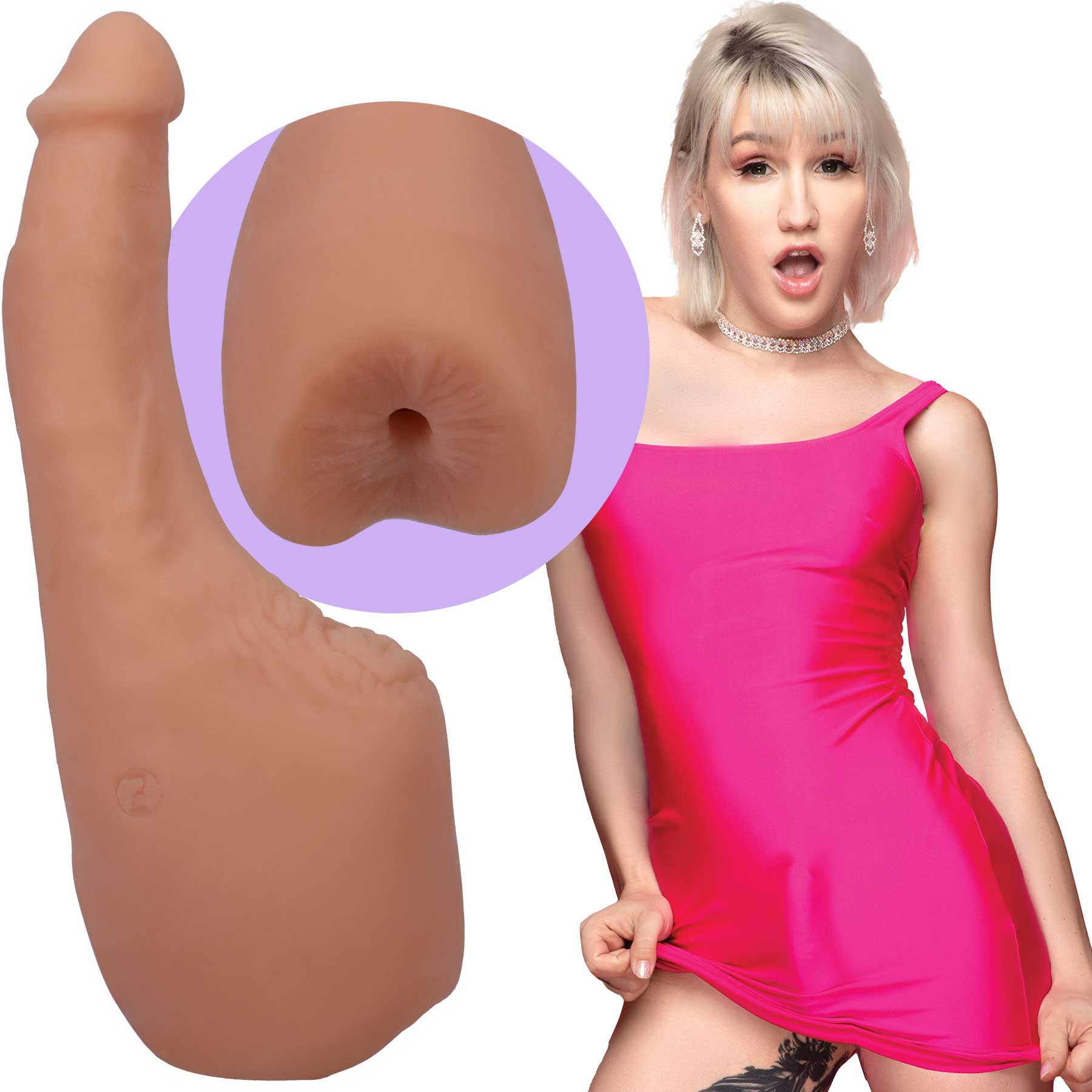 Signature Cock With Penetrable Ass - Transgirls - Natalie Mars - Vanilla