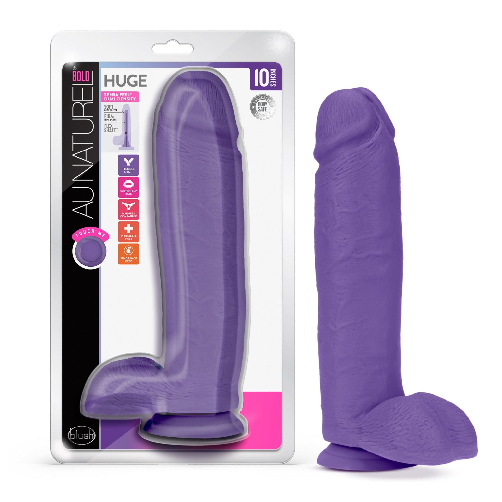 Au Naturel - Bold - Huge - 10 Inch Dildo -