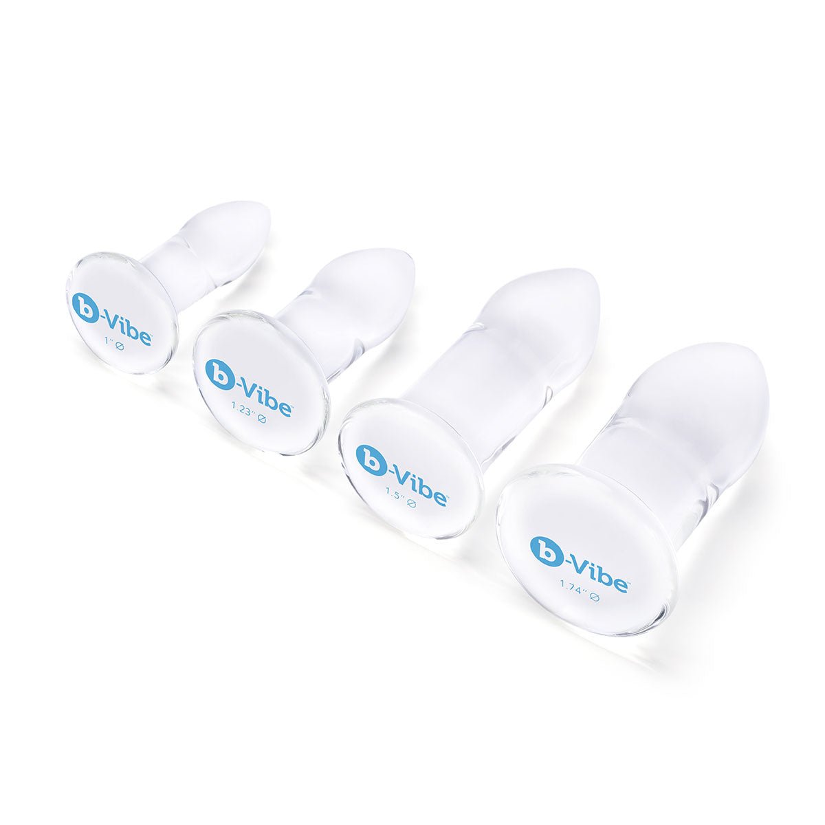 b-Vibe Glass Anal Dilator 4 Pc Set