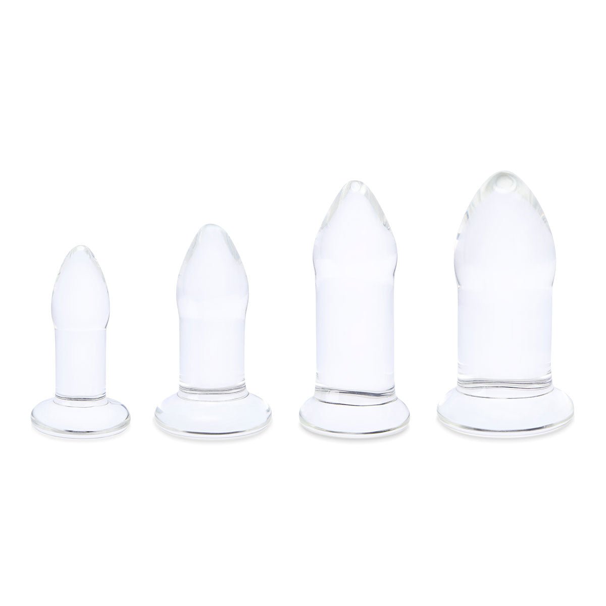 b-Vibe Glass Anal Dilator 4 Pc Set