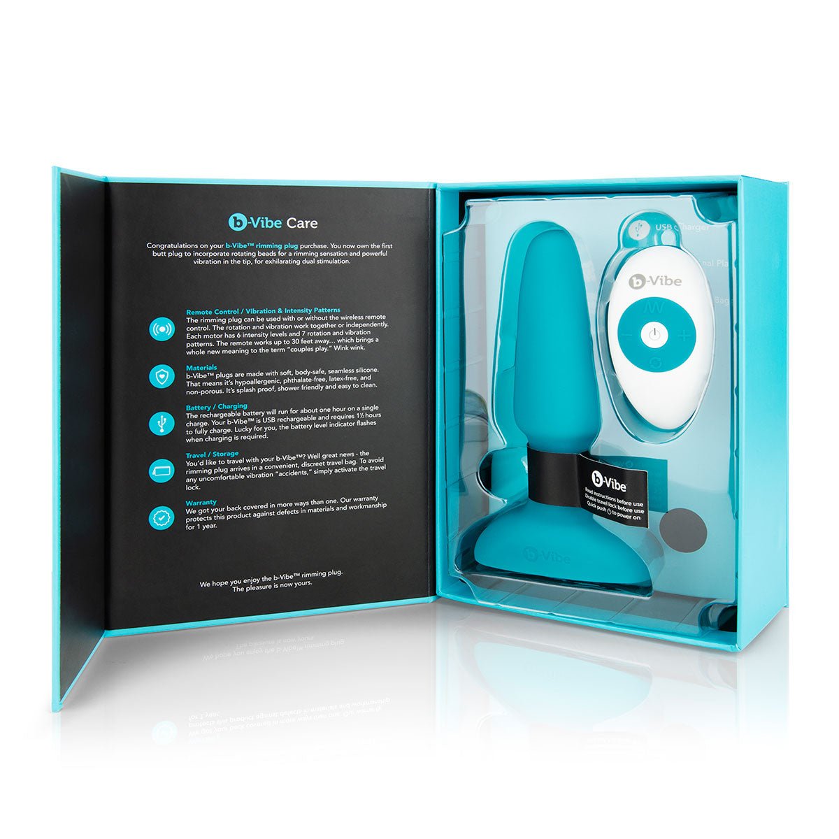 b-Vibe Rimming Plug 2 - Teal