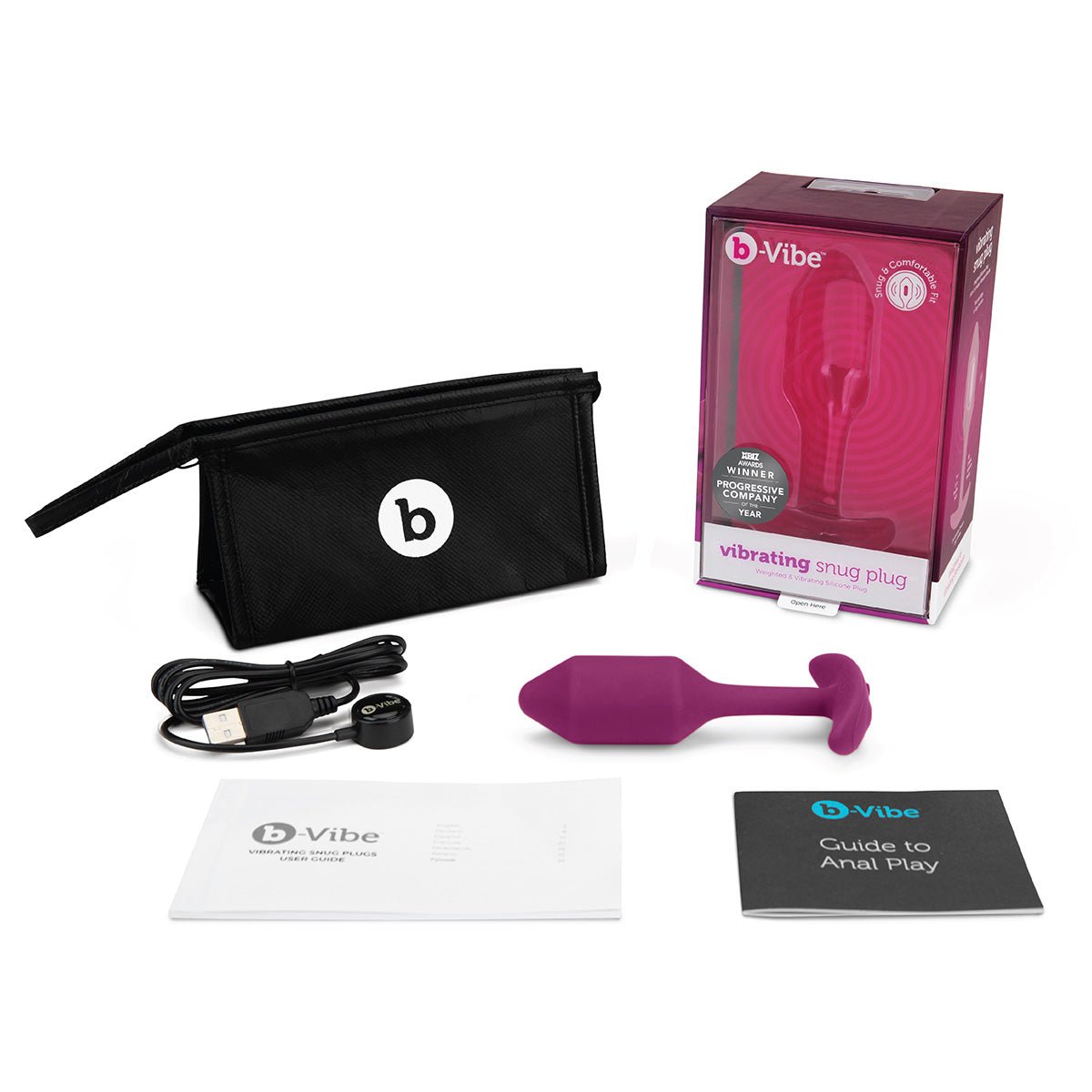 b-Vibe Vibrating Weighted Snug Plug Xl
