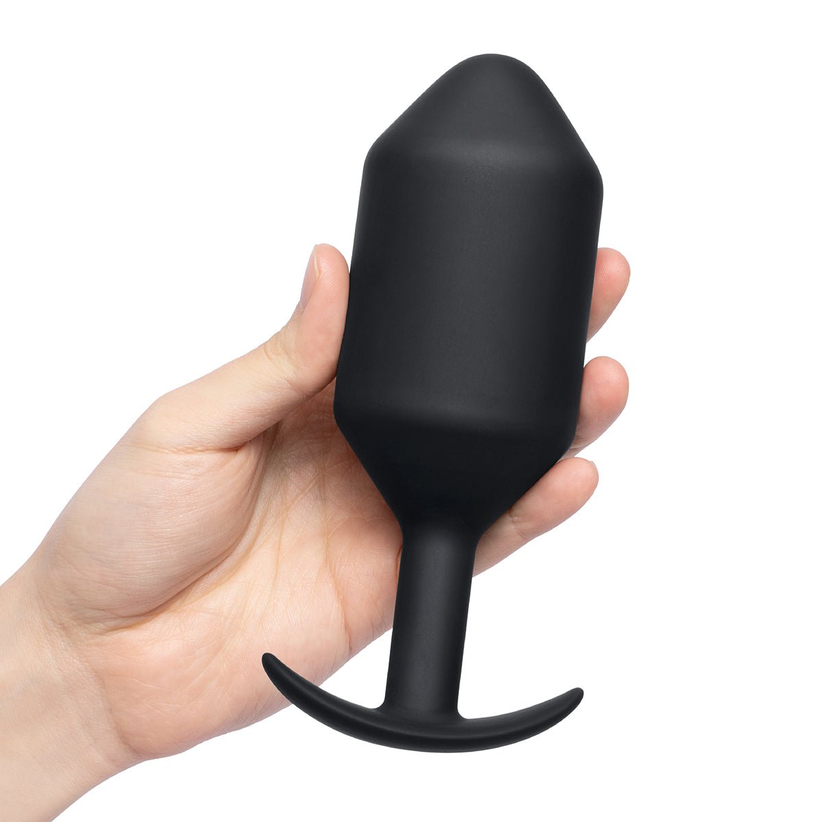B-vibe Weighted Snug Plug 7 - 600 G Black