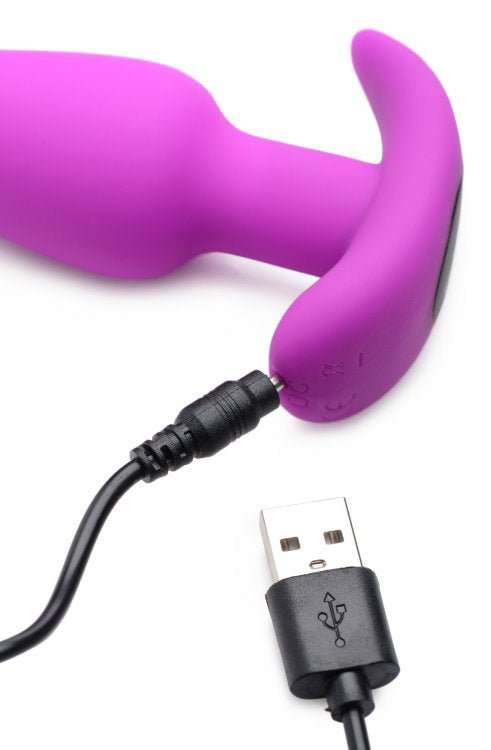 Bang! 21x Vibrating Silicone Butt Plug W/ Remote