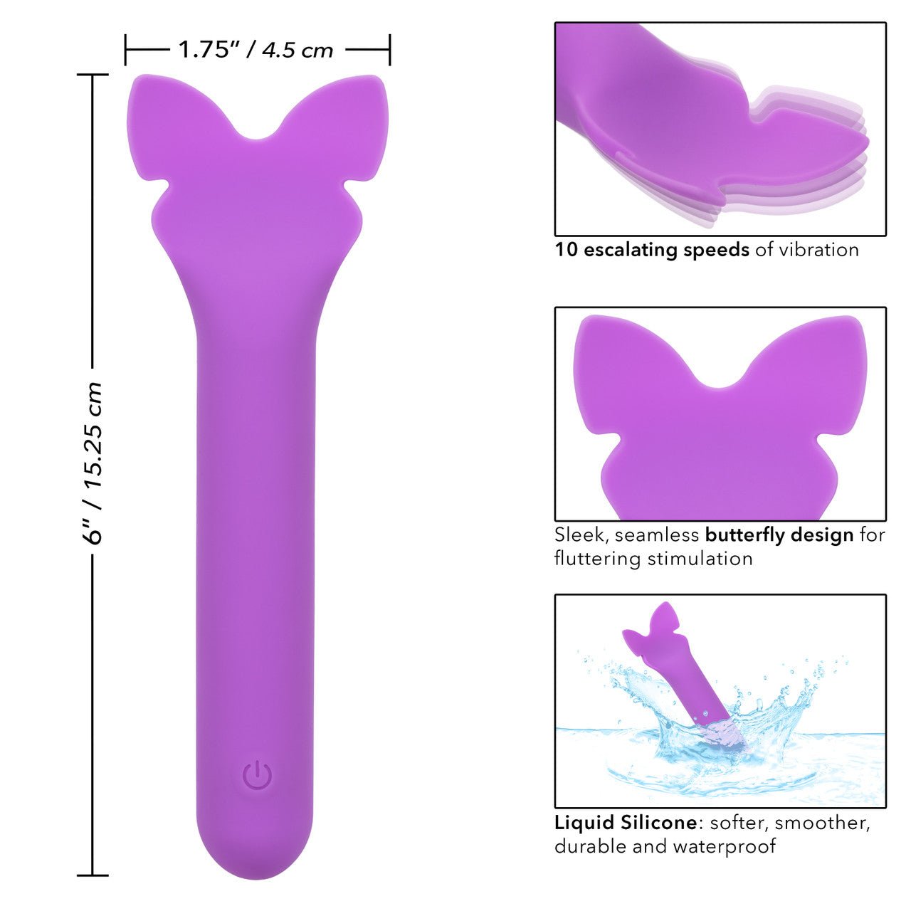 Bliss Mini Flutter Liquid Silicone Butterfly Vibrator