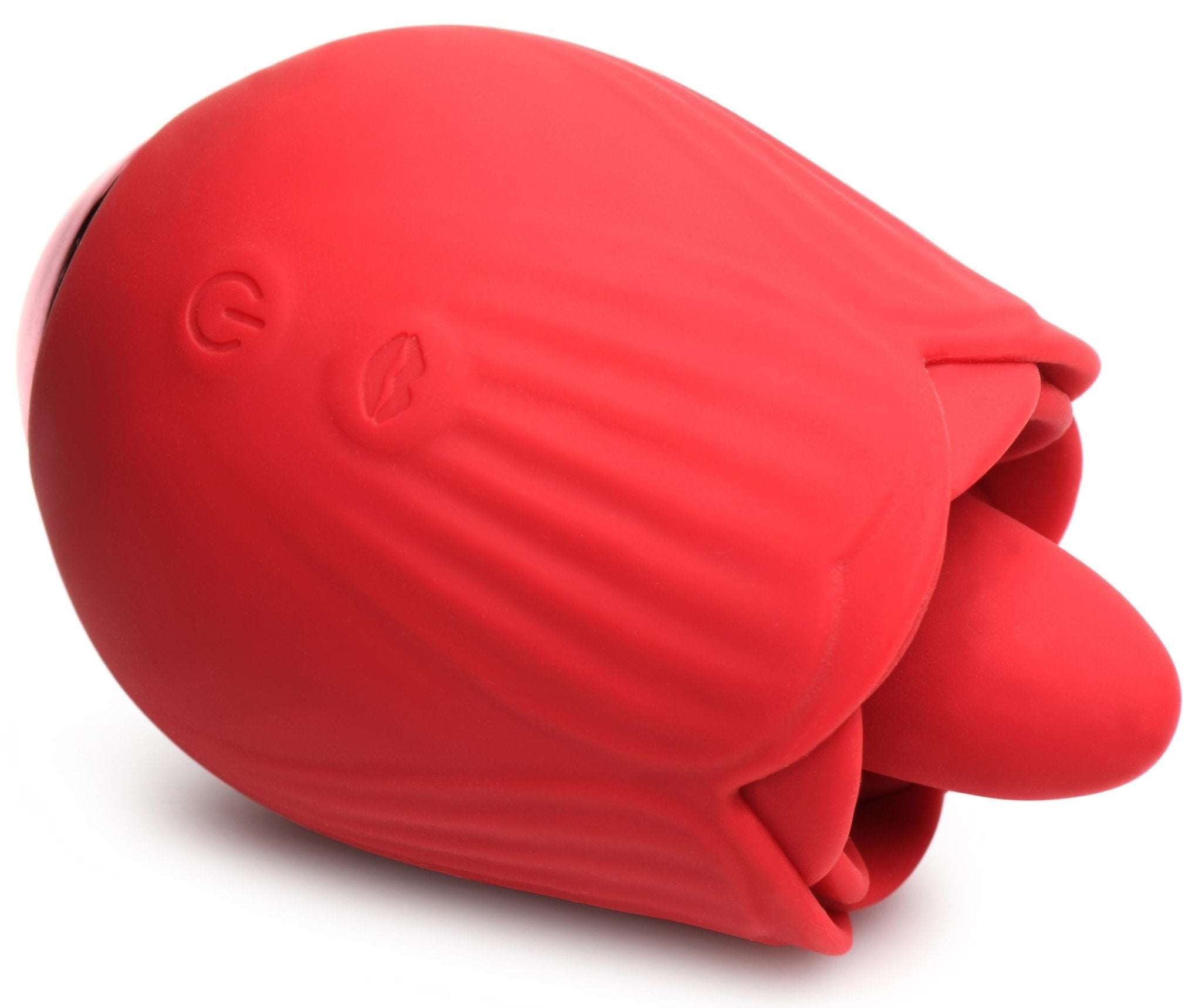 Bloomgasm - French Rose Licking and Vibrating Stimulator - Red