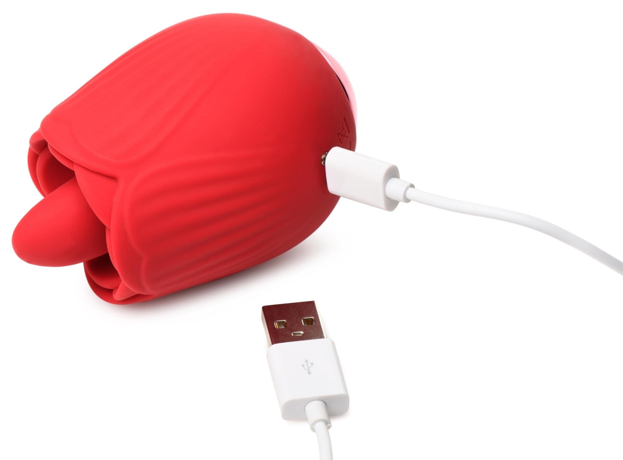 Bloomgasm - French Rose Licking and Vibrating Stimulator - Red
