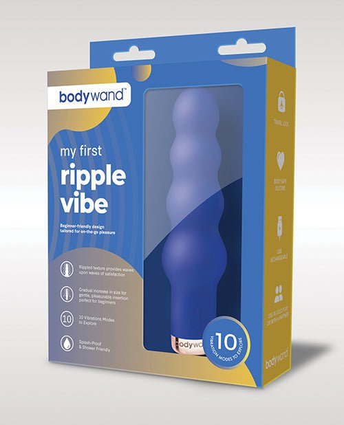 Bodywand My First Ripple Anal Vibrator - Blue