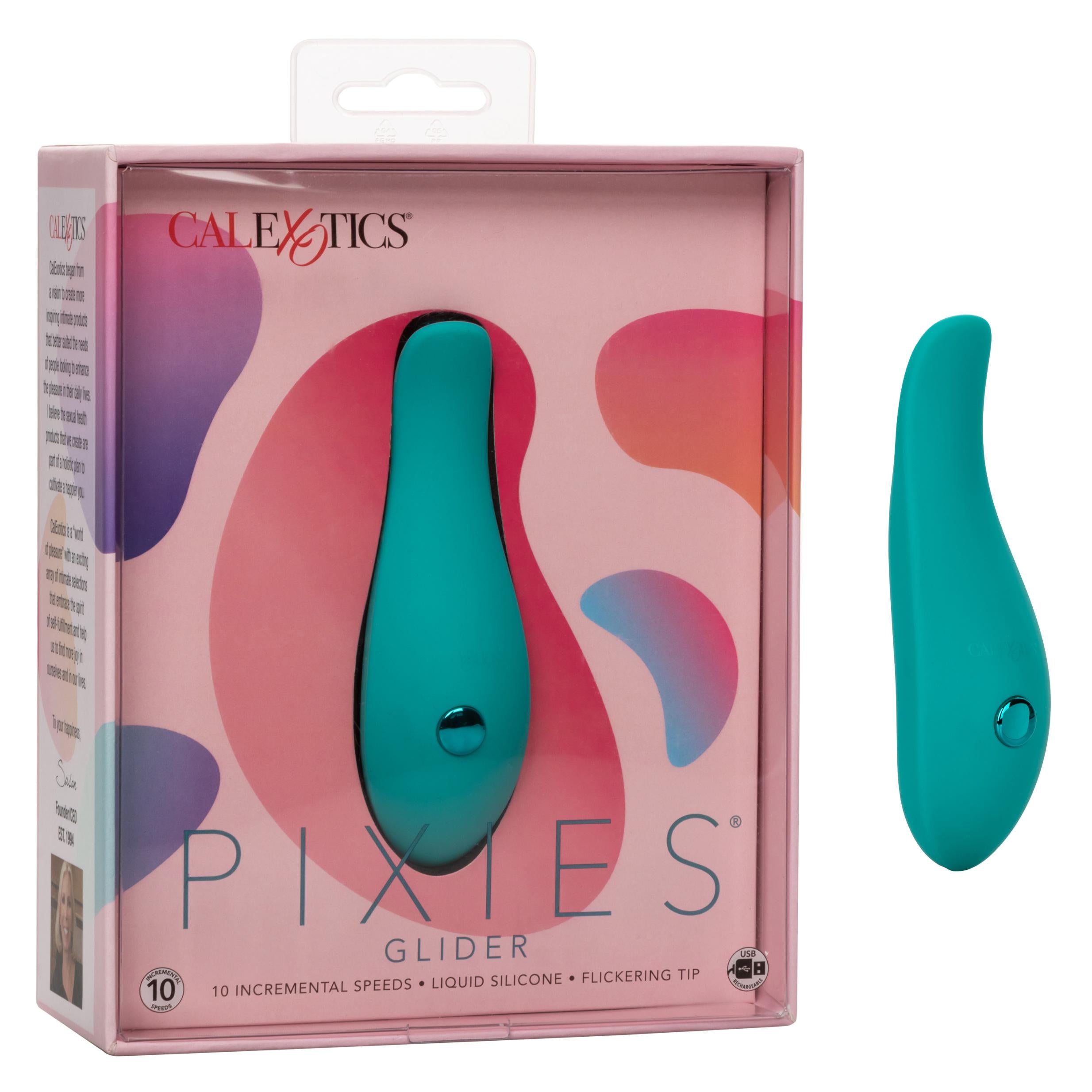 CalExotics Pixies Glider - Teal Clitoral Stimulator