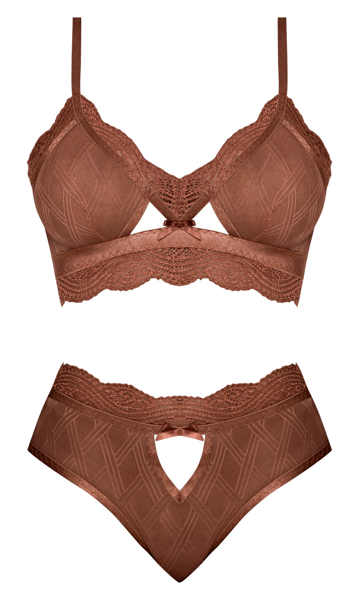 Caramel Kiss Bralette & G- Panty Caramel