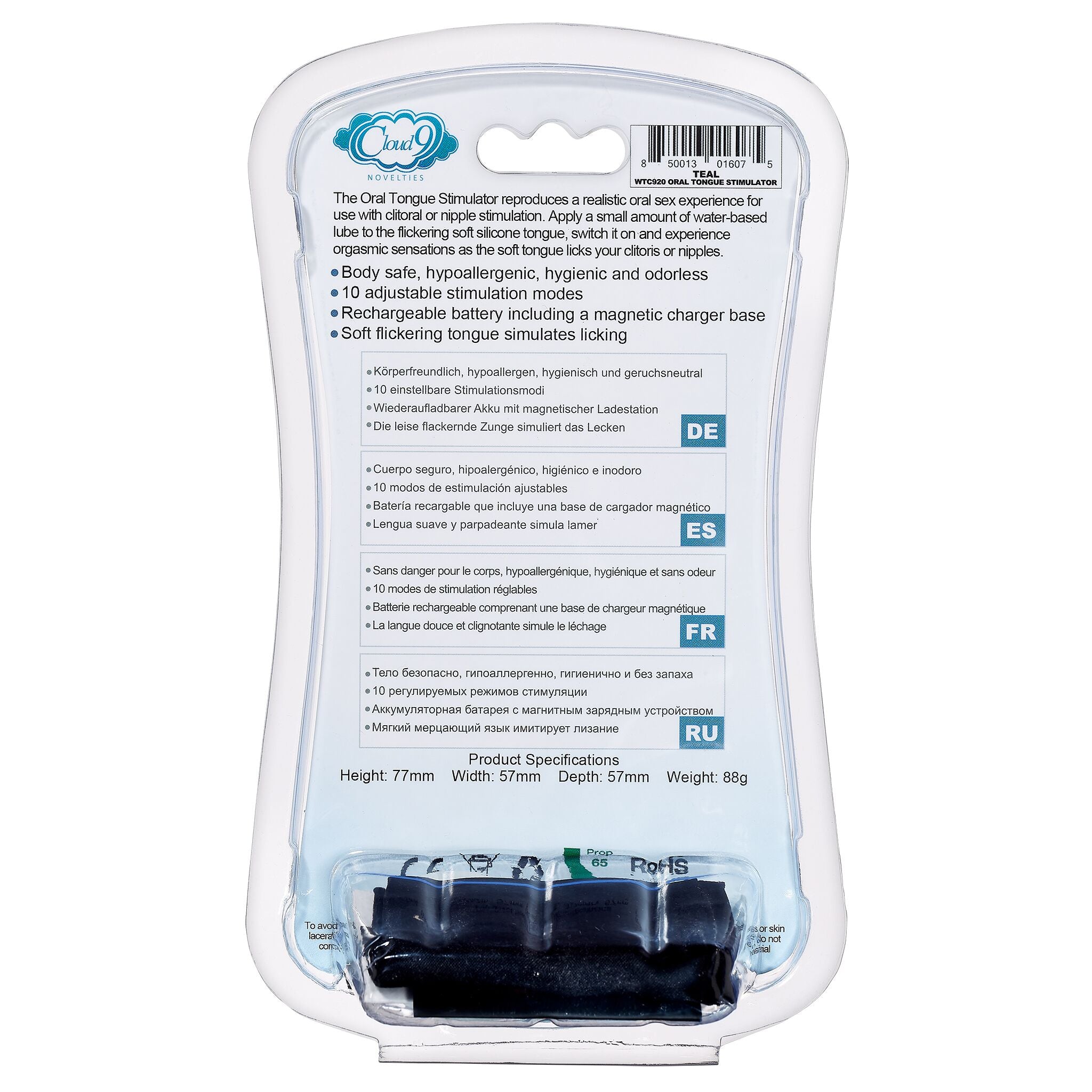 Cloud 9 Flutter Tongue Stimulator - Pleasure Elevated!