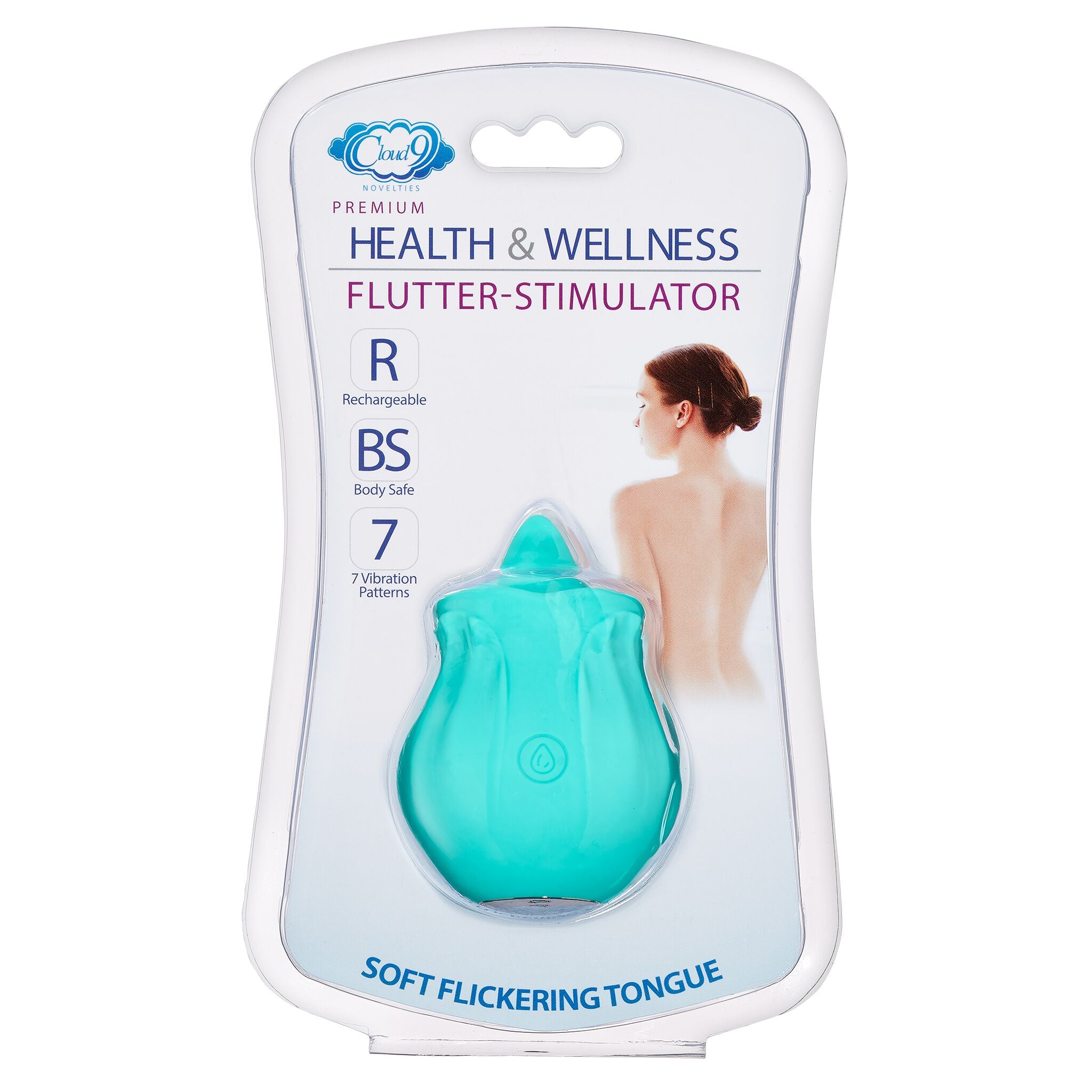 Cloud 9 Flutter Tongue Stimulator - Pleasure Elevated! Teal