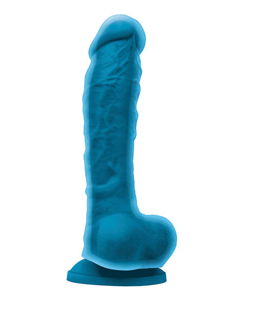 Colours - Dual Density - 8" Dildo Blue