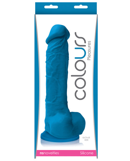 Colours Pleasures 8in Dildo Blue