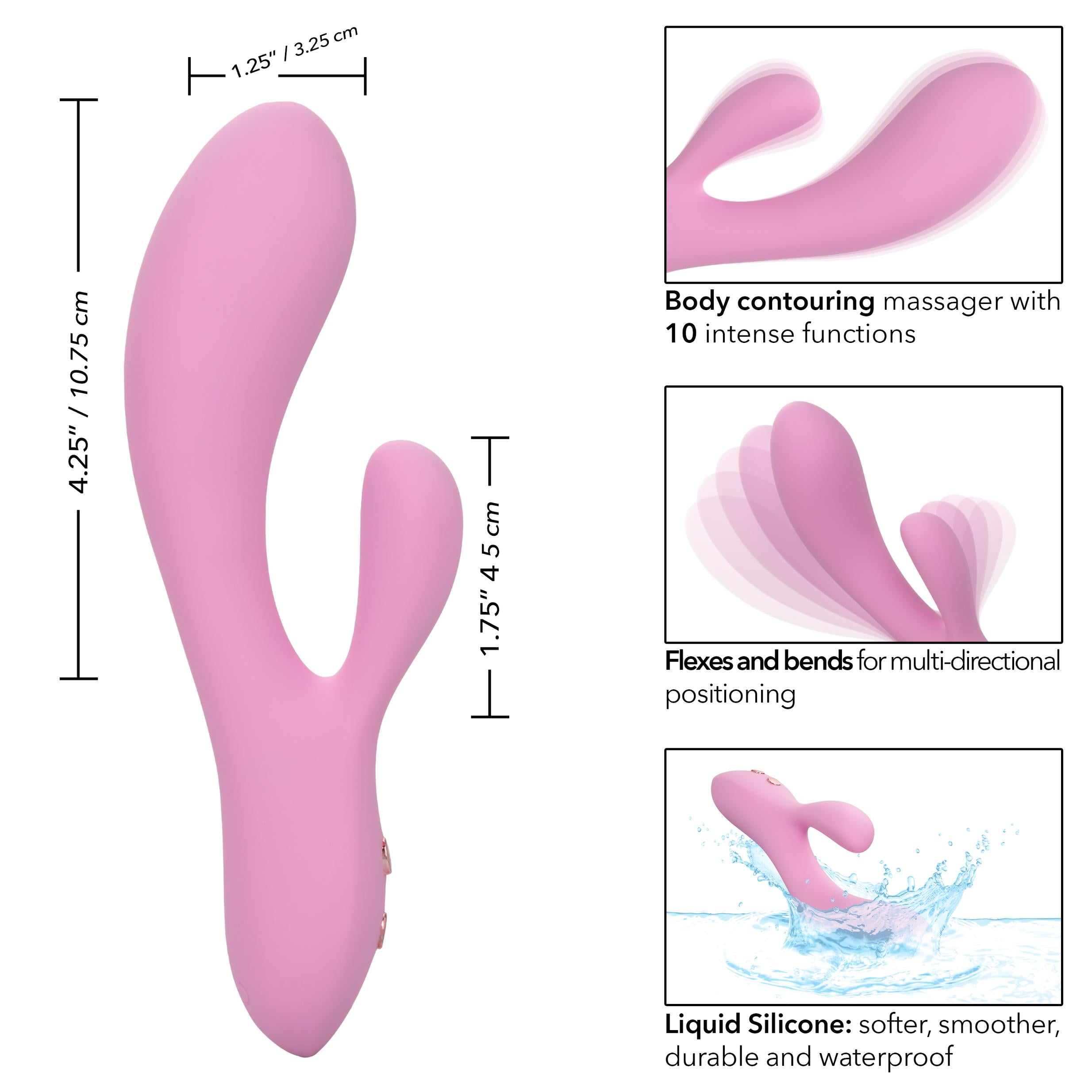 Contour Zoie Pink Rabbit Vibrator - CalExotics