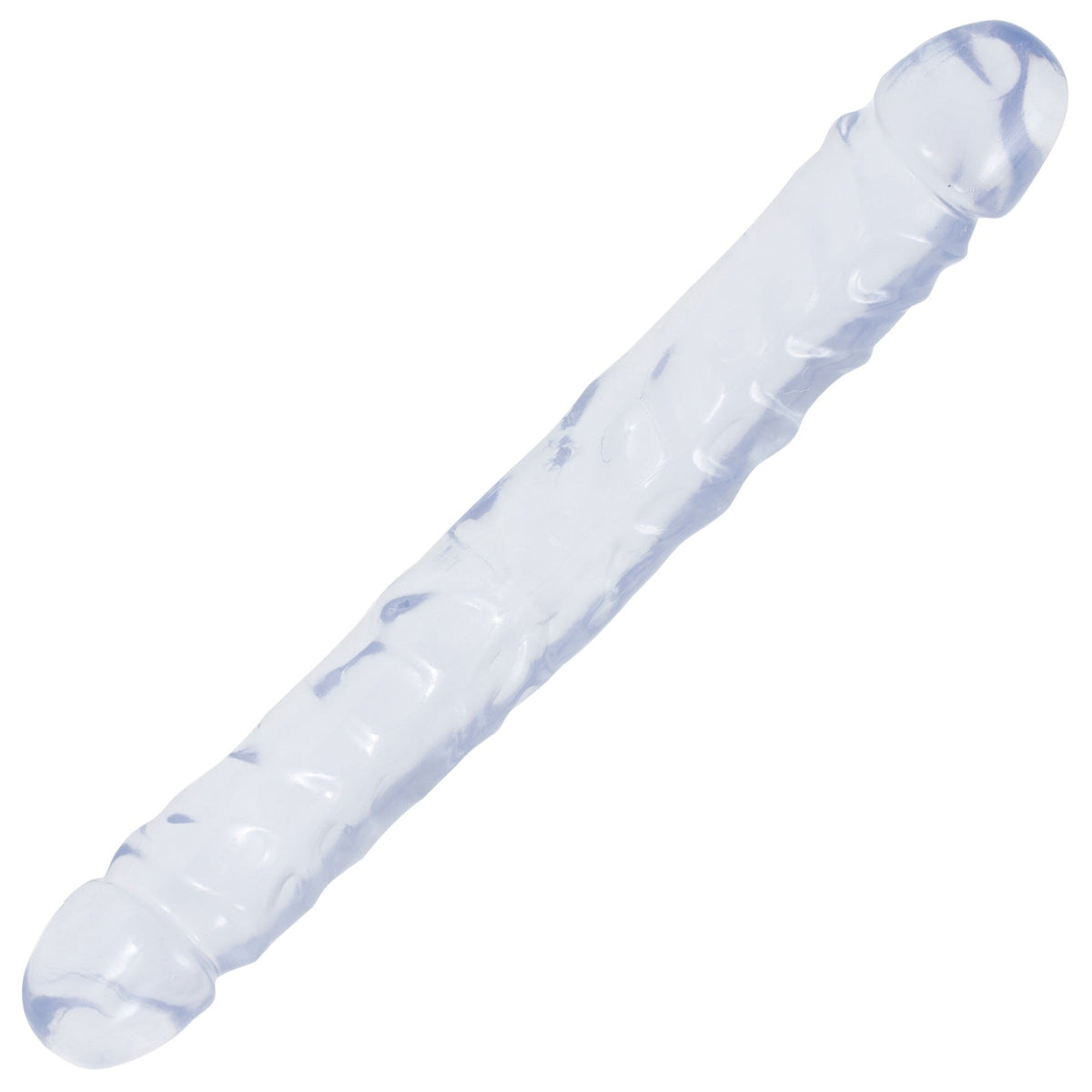 Crystal Jellies Double Dong 12 Inch Clear