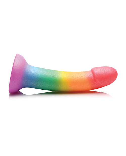 Curve Toys Simply Sweet 6.5" Rainbow Fantasy Dildo