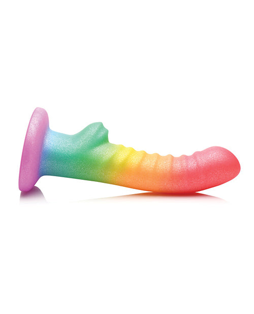 Curve Toys Simply Sweet 6.5" Rainbow Fantasy Dildo