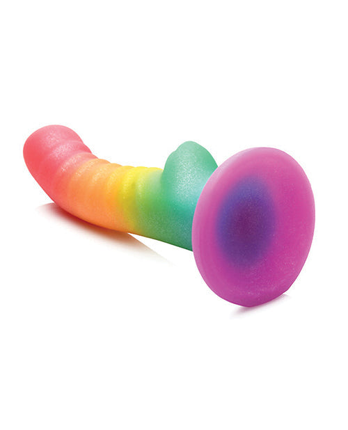 Curve Toys Simply Sweet 6.5" Rainbow Fantasy Dildo