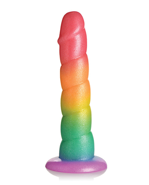 Curve Toys Simply Sweet 6.5" Rainbow Fantasy Dildo