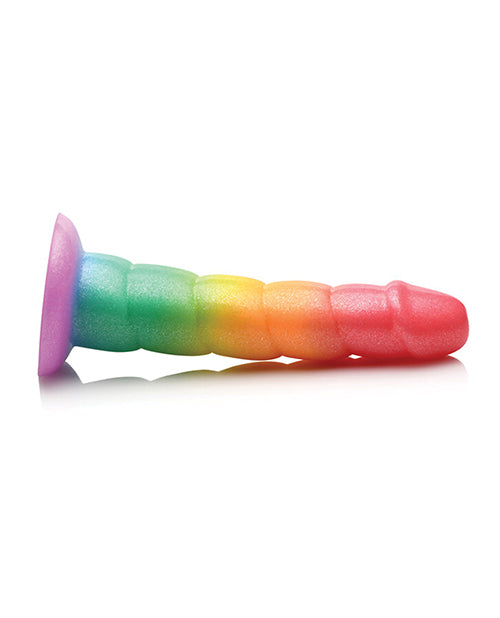 Curve Toys Simply Sweet 6.5" Rainbow Fantasy Dildo