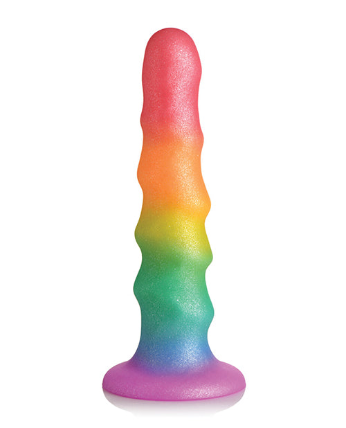 Curve Toys Simply Sweet 6.5" Rainbow Fantasy Dildo