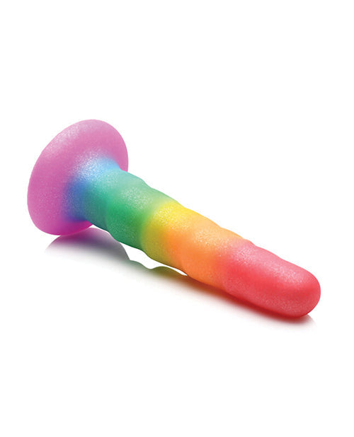 Curve Toys Simply Sweet 6.5" Rainbow Fantasy Dildo
