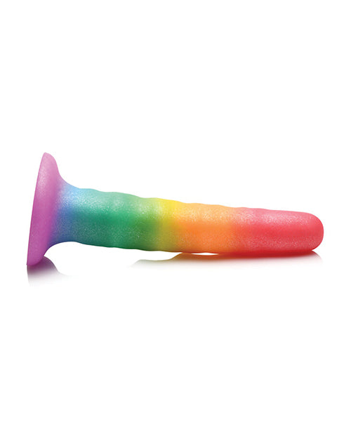 Curve Toys Simply Sweet 6.5" Rainbow Fantasy Dildo