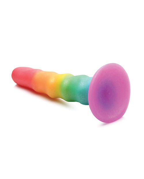 Curve Toys Simply Sweet 6.5" Rainbow Fantasy Dildo