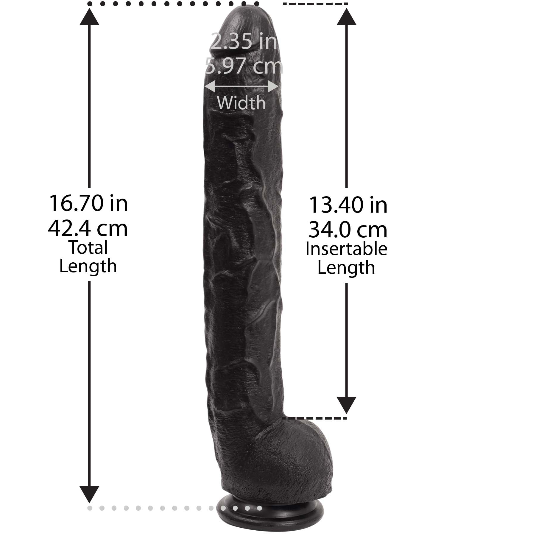 Dick Rambone Cock - 17 Inch - White