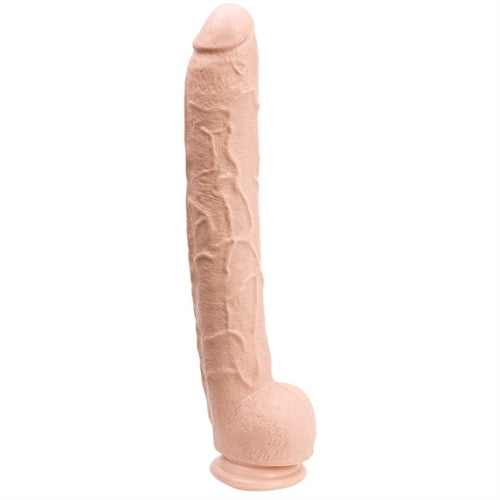 Dick Rambone Cock - 17 Inch - White White