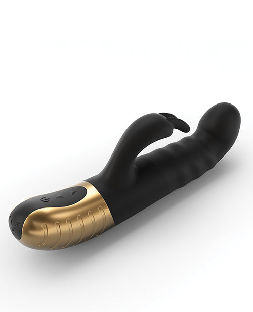Dorcel G-stormer Thrusting G-Spot Rabbit Vibrator - Black/gold