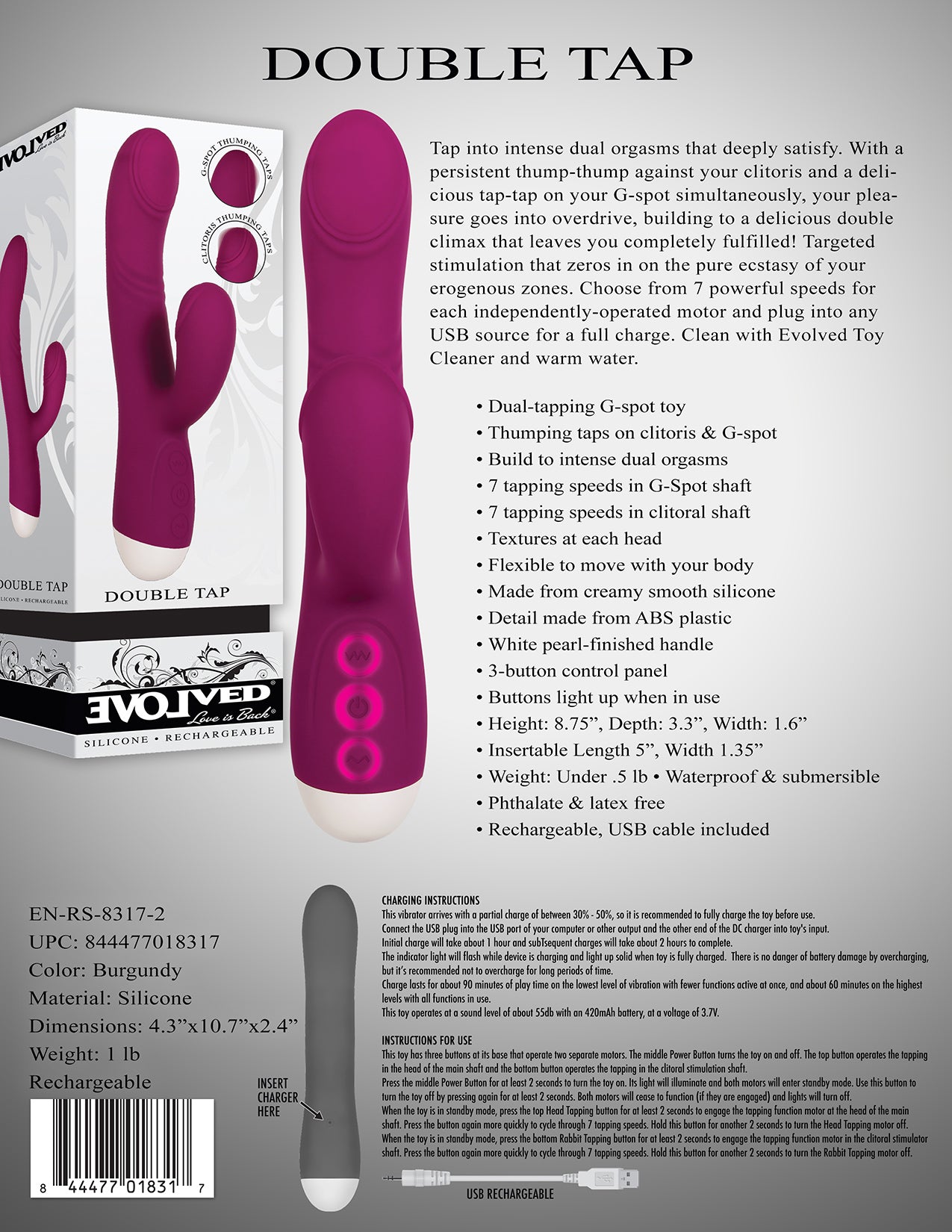 Double Tap G-Spot Vibrator - Sale Specials