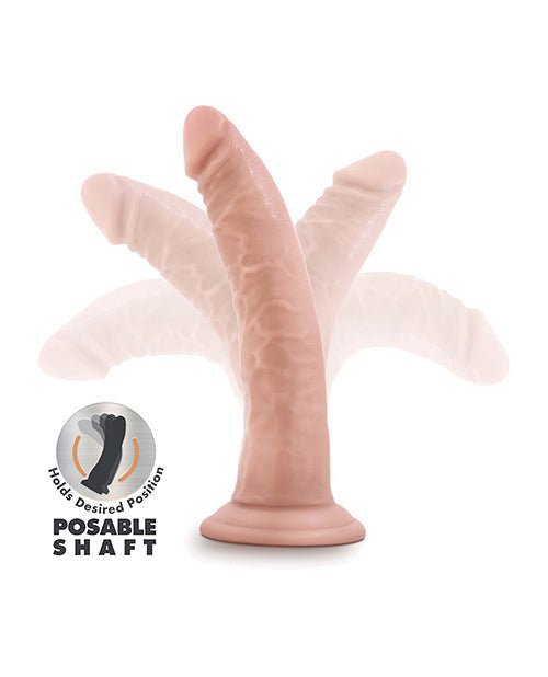 Dr. Skin Plus - 5 Inch Posable Dildo - Vanilla