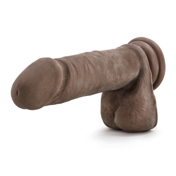 Dr Skin Plus 9in Thick Posable Dildo W/ Balls