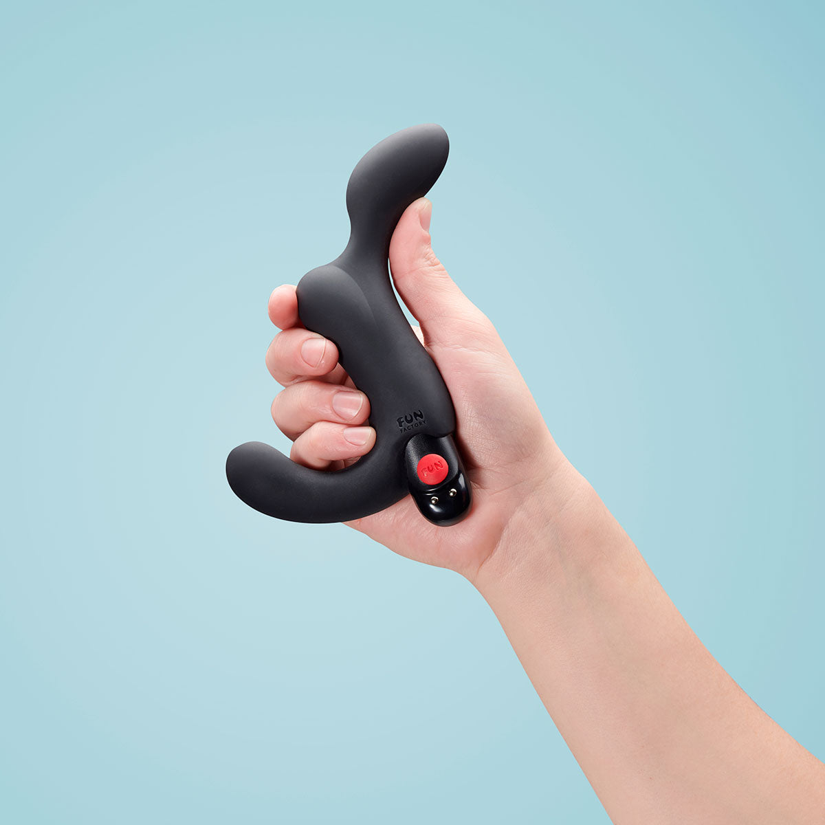 Duke Click n' Charge Silicone Anal Vibrator - Black