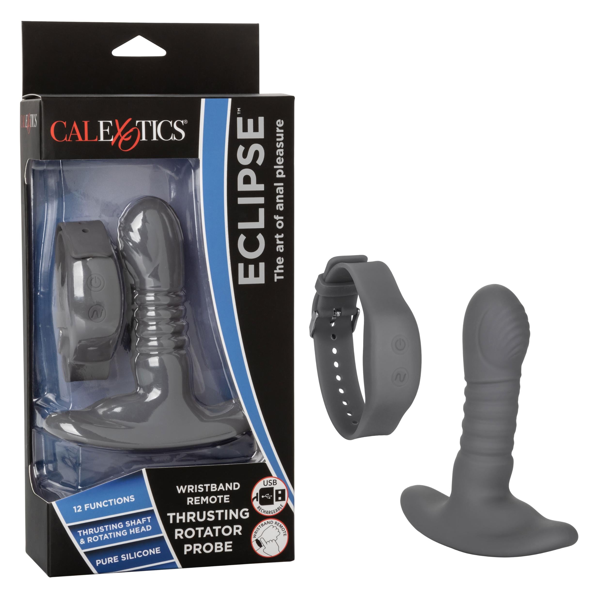 Eclipse Wristband Remote Thrusting Rotator Probe - Black