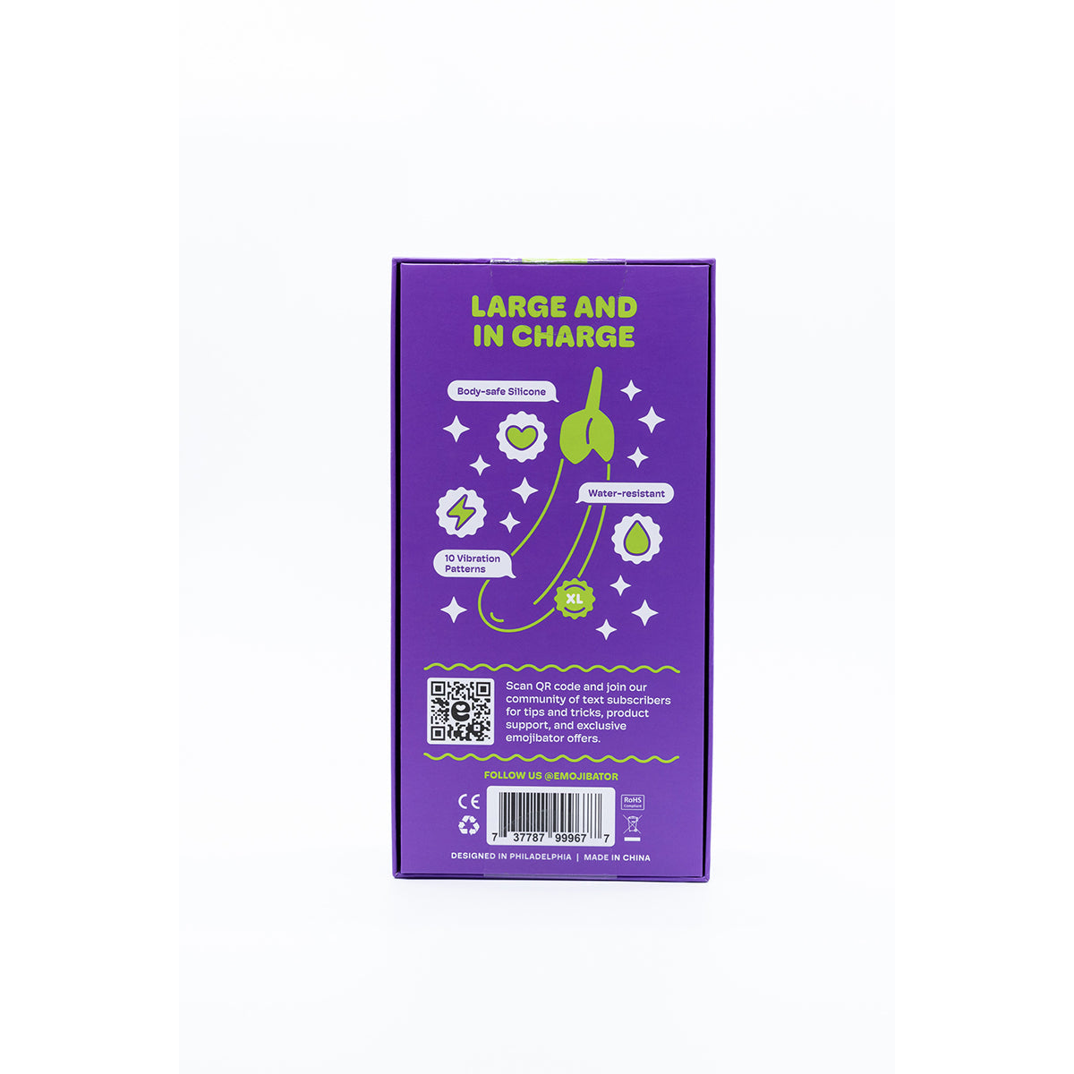 Eggplant XL Vibrator by Emojibator: Pleasure Upgrade