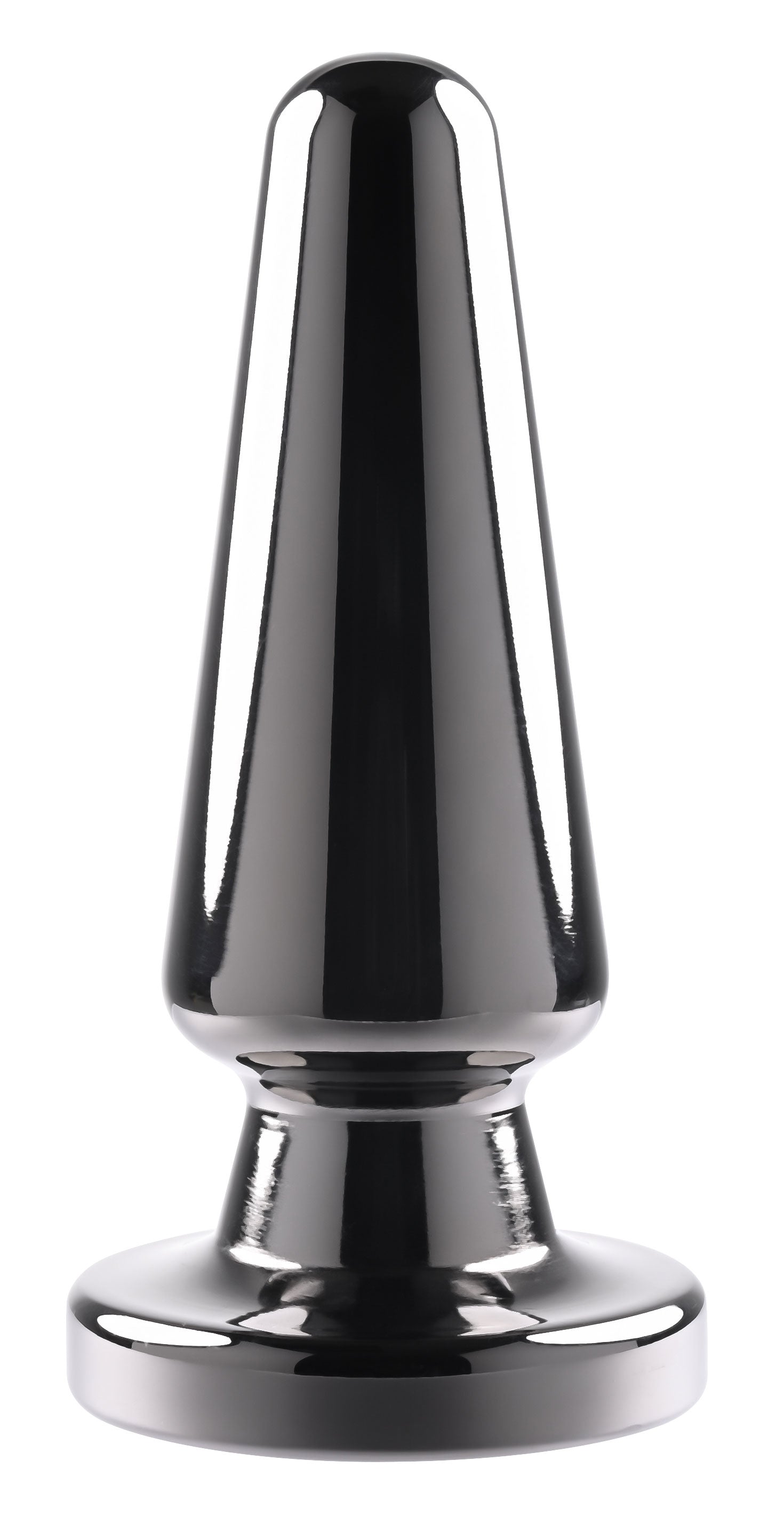 Evolved Advanced Vibrating Rechargeable Metal Plug - Black Advanced