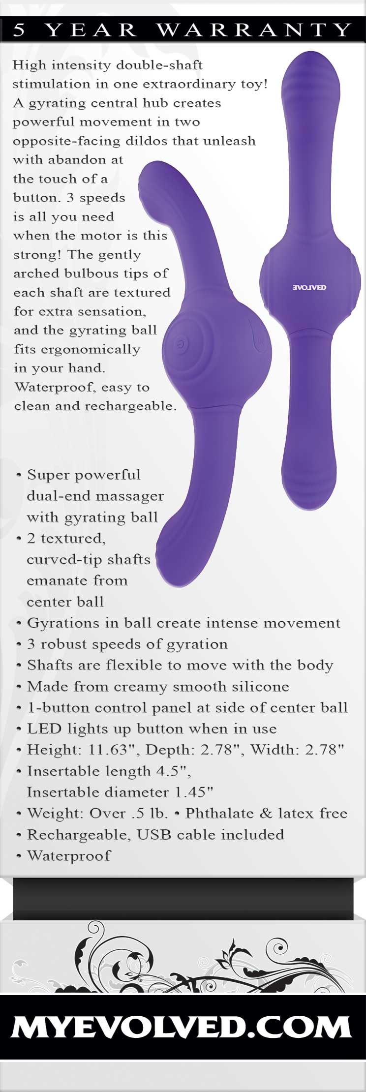 Evolved's Gyro Vibe - Dual Stimulator