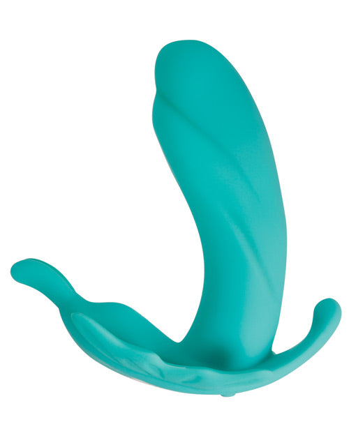 Evolved The Butterfly Effect Rechargeable Dual Stimulation Vibrator - Teal