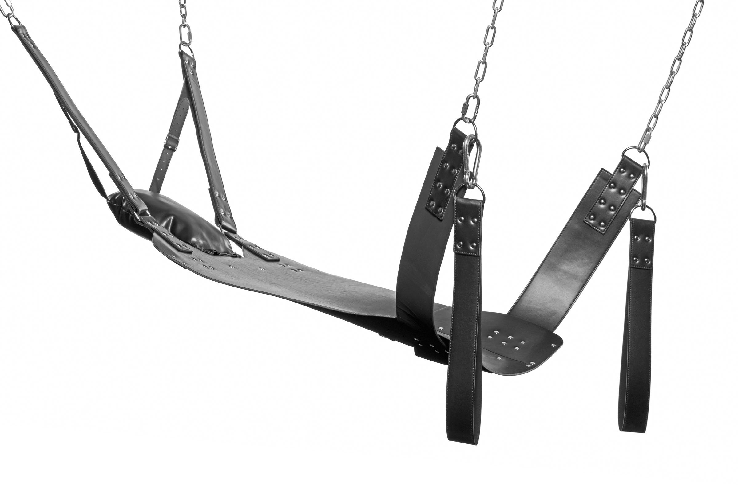 Extreme Bondage Sex Swing Sling in Leather by Strict