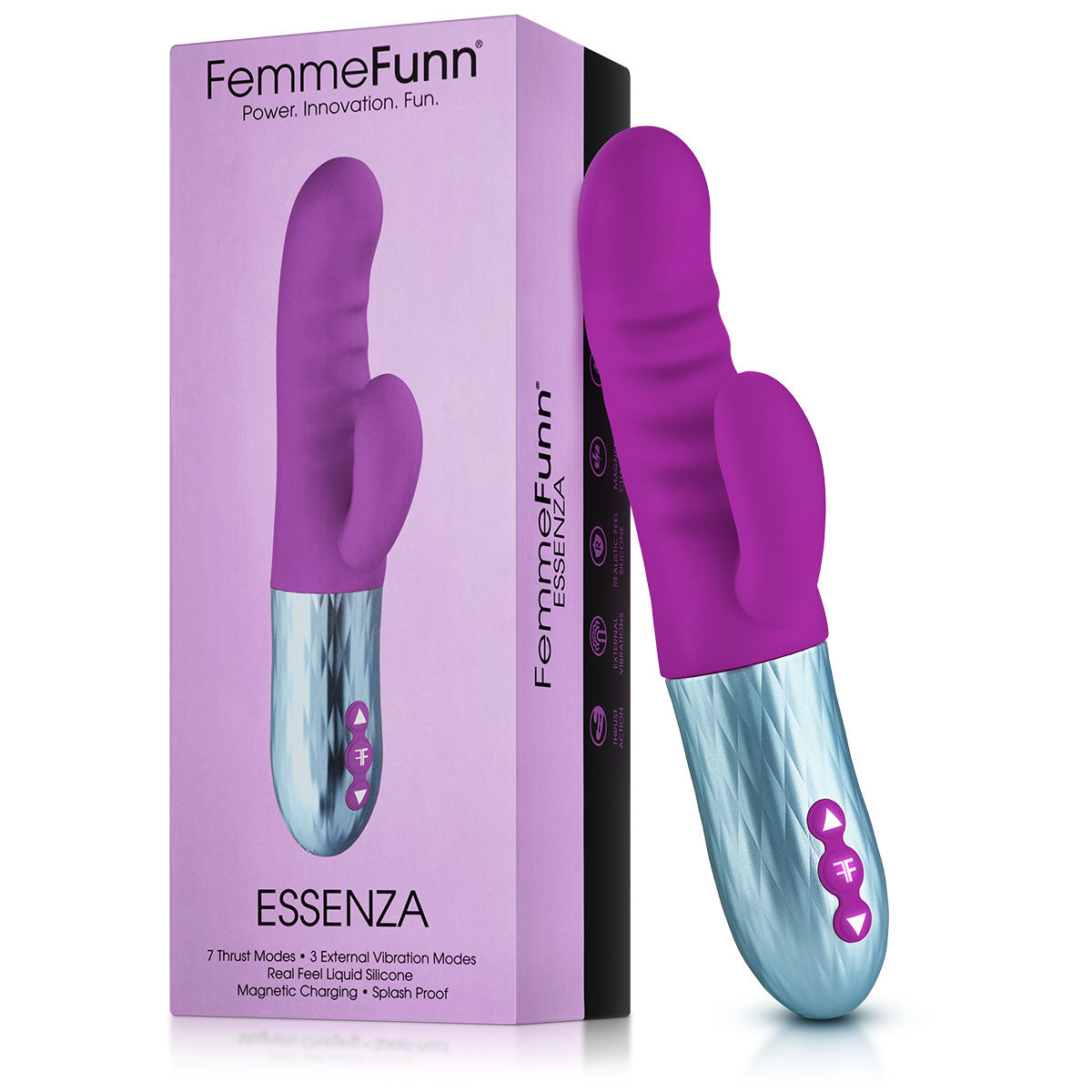 Femme Funn Essenza Thrusting Rabbit Vibrator Purple