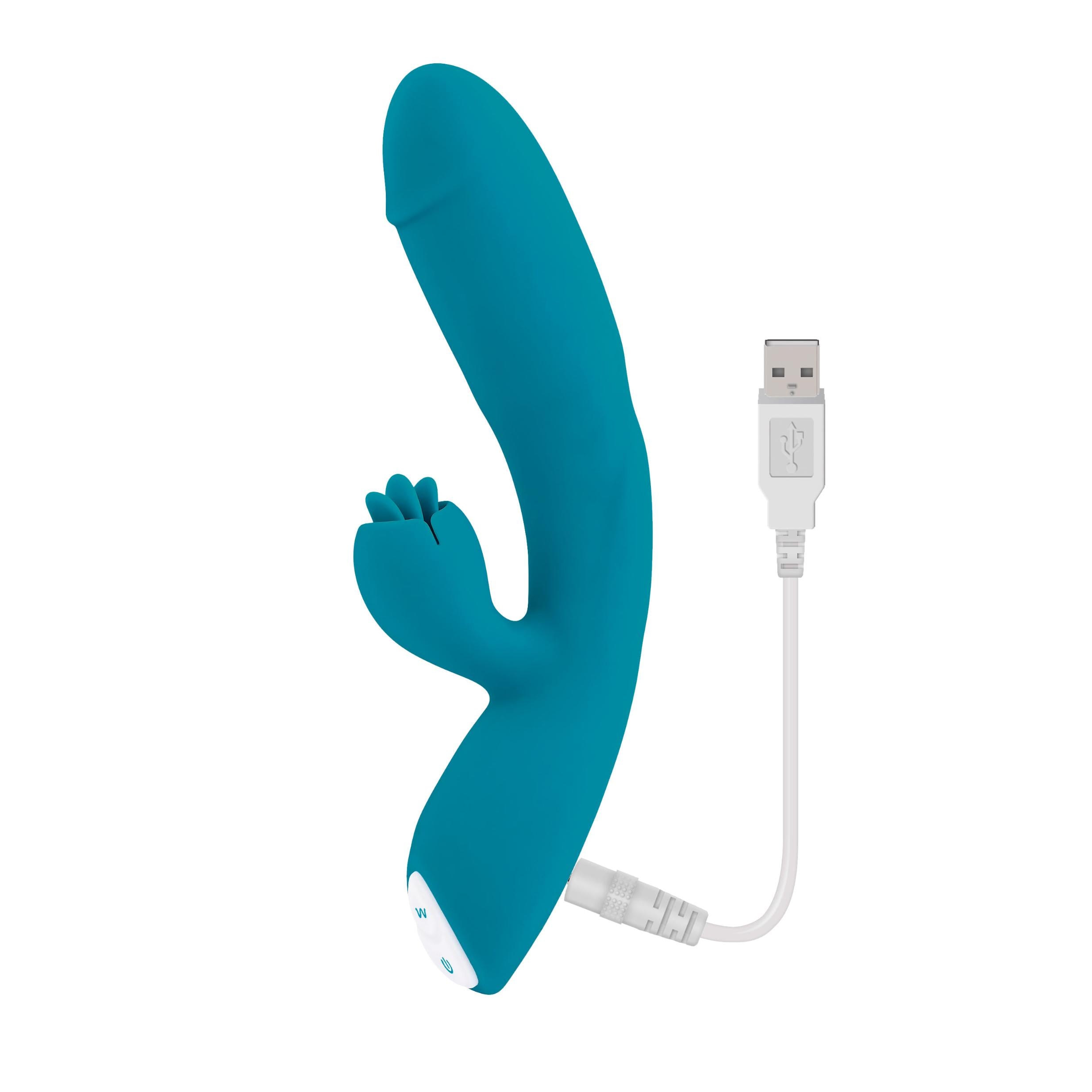 Fierce Flicker - Teal Dual Stimulator by Evolved