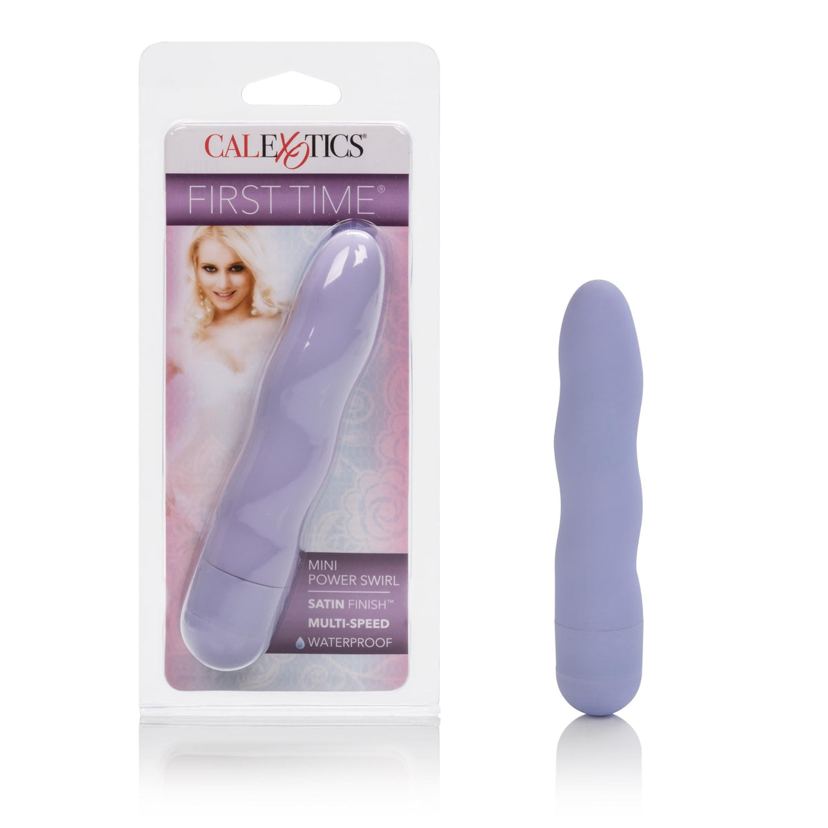First Time Mini Power Swirl Vibrator - CalExotics Purple