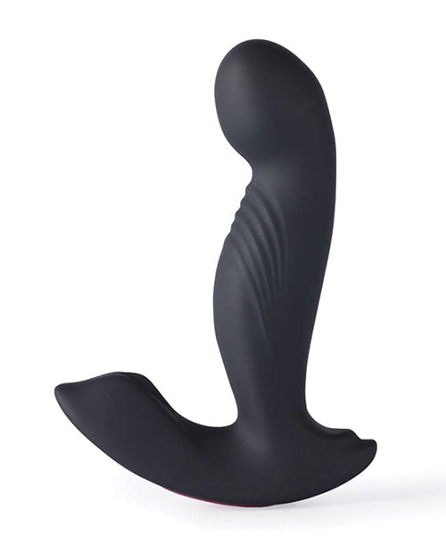 First Timer G-Spot Vibrator with Clitoral Stimulator by Crave Black