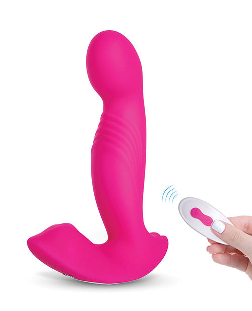 First Timer G-Spot Vibrator with Clitoral Stimulator by Crave Pink