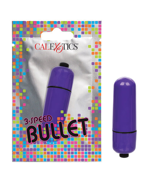 Foil Pack 3 Speed Bullet Vibrator - Pack Of 24
