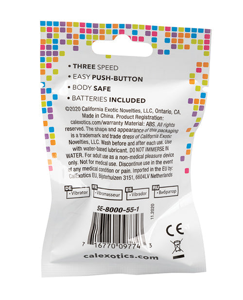 Foil Pack 3 Speed Bullet Vibrator - Pack Of 24